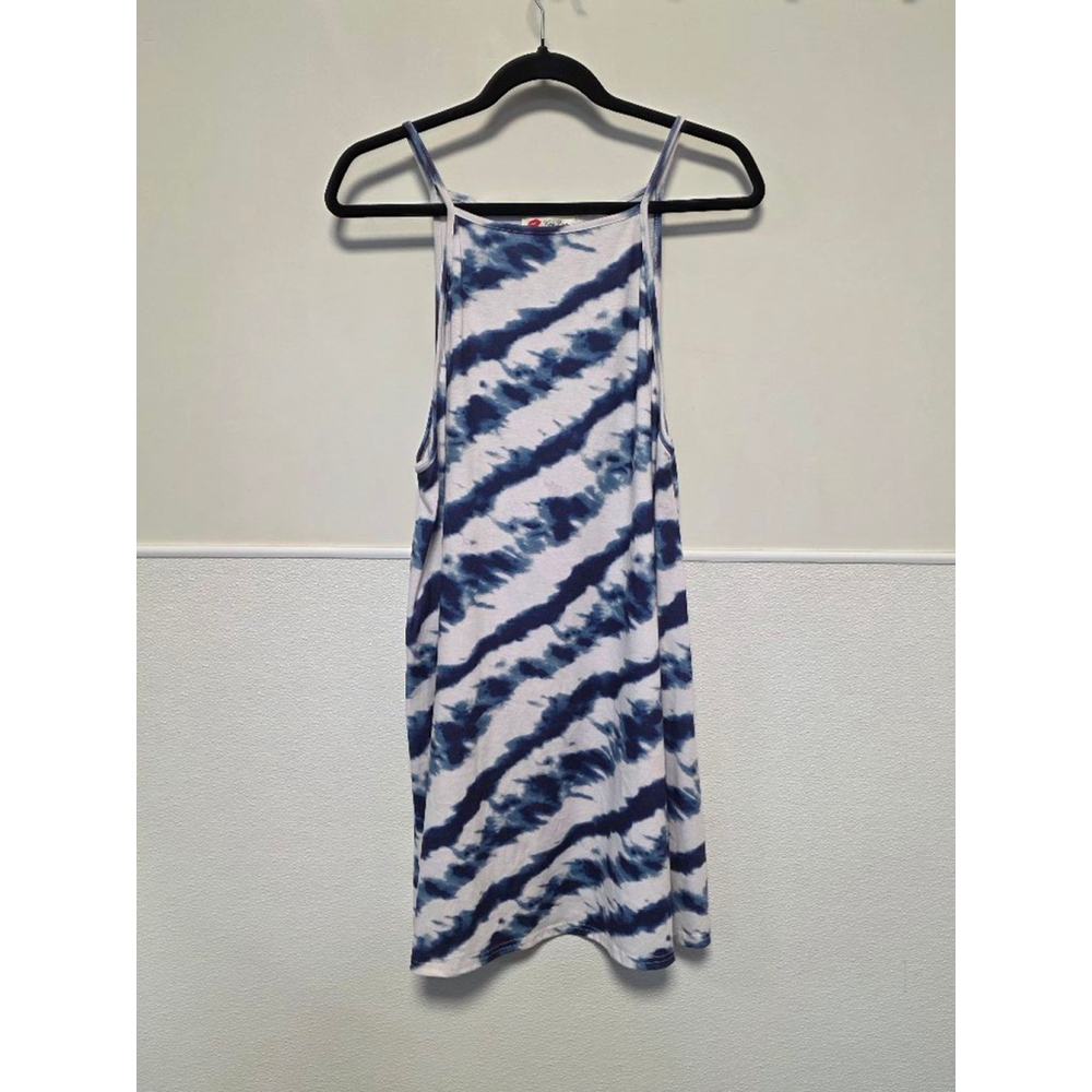 Women's Xian Xian‎ Dress, Size Unspecified But Fits M/L, Blue and White